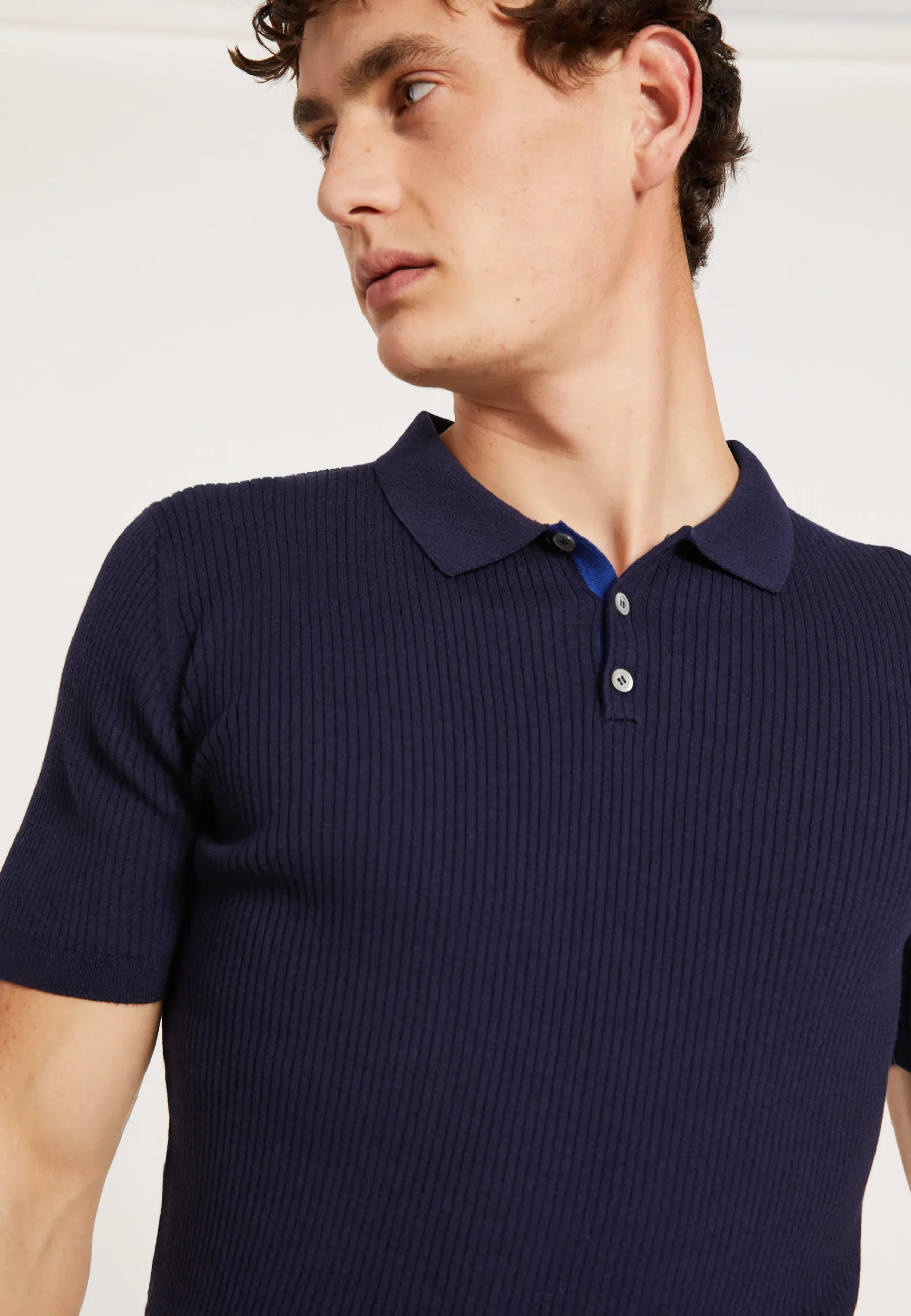 Maison Montagut Polo En Coton Et Laine Merinos - Lou>Homme Polos