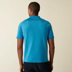 Maison Montagut Polo En Fil Lumiere A Motifs Triangles - Dilem><noscript><img width=