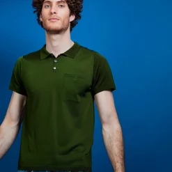 Maison Montagut Polo En Fil Lumiere Poche Avant - Blaze><noscript><img width=