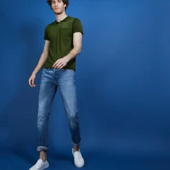 Maison Montagut Polo En Fil Lumiere Poche Avant - Blaze><noscript><img width=