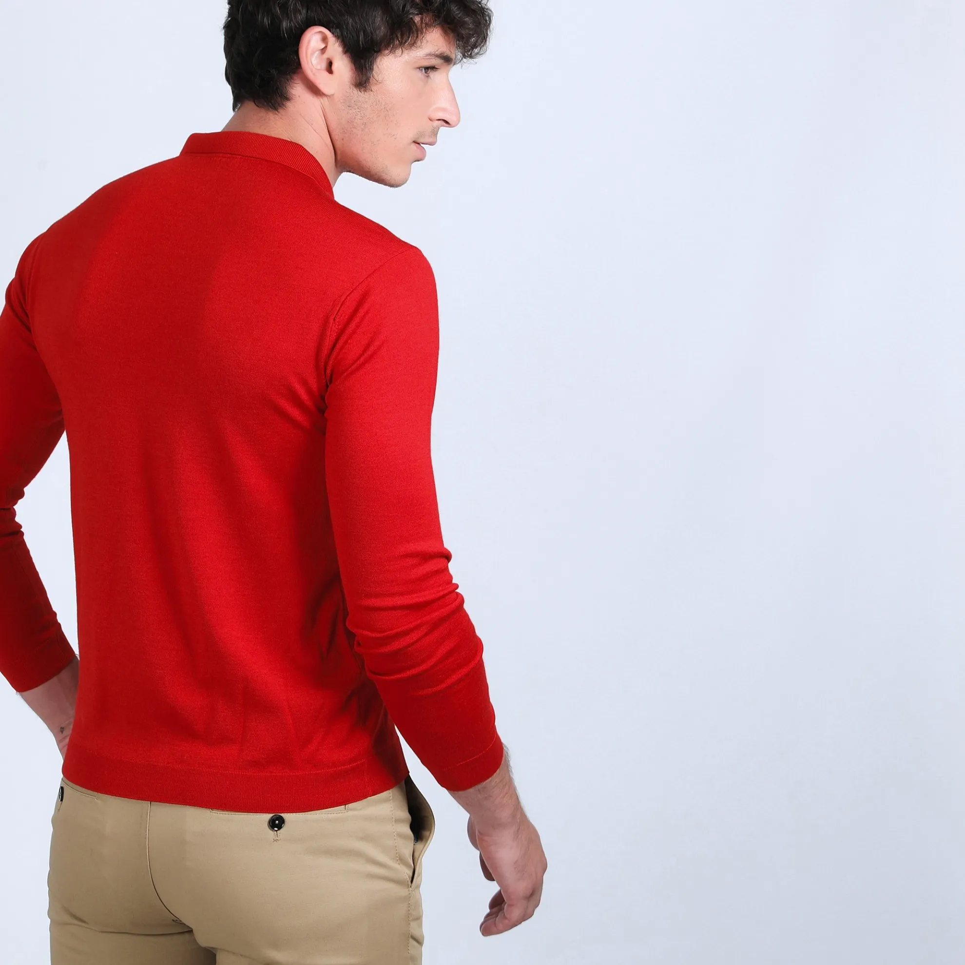 Maison Montagut Polo En Laine Et Soie - Bartev>Homme Pulls