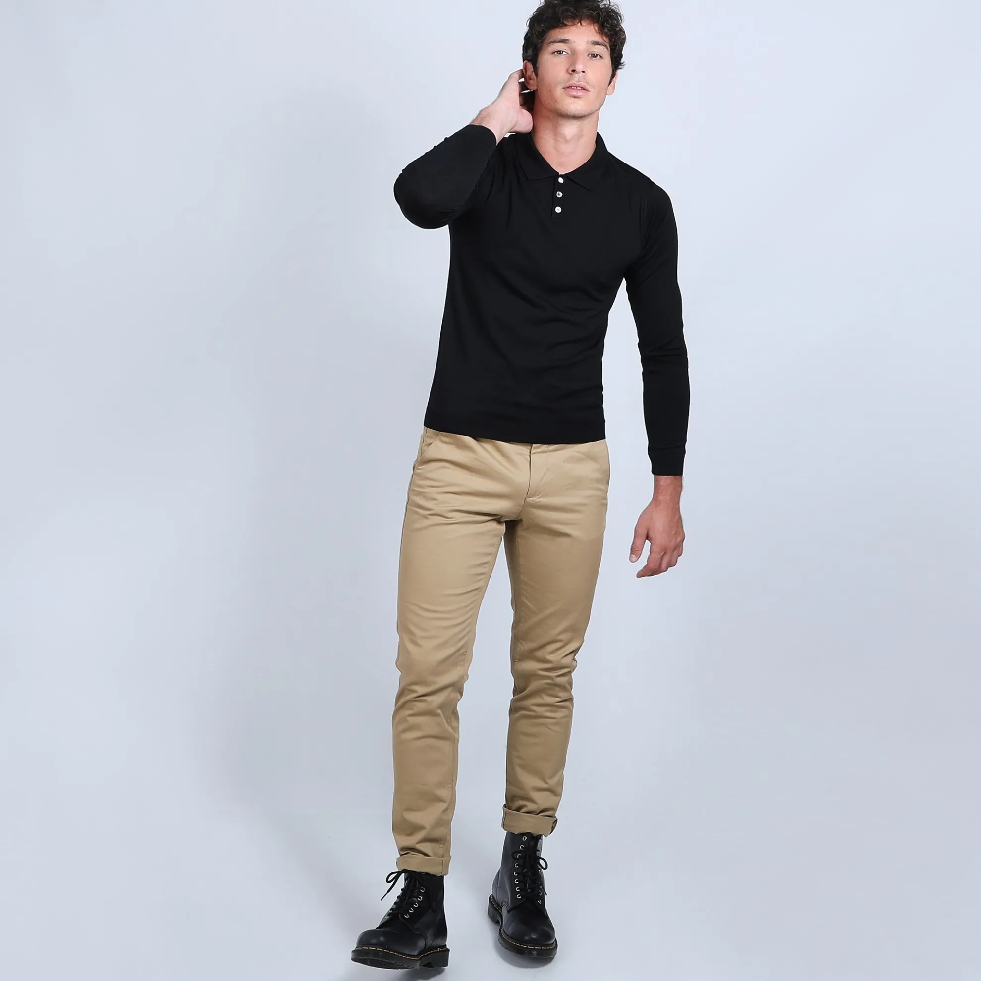 Maison Montagut Polo En Laine Et Soie - Bartev>Homme Pulls