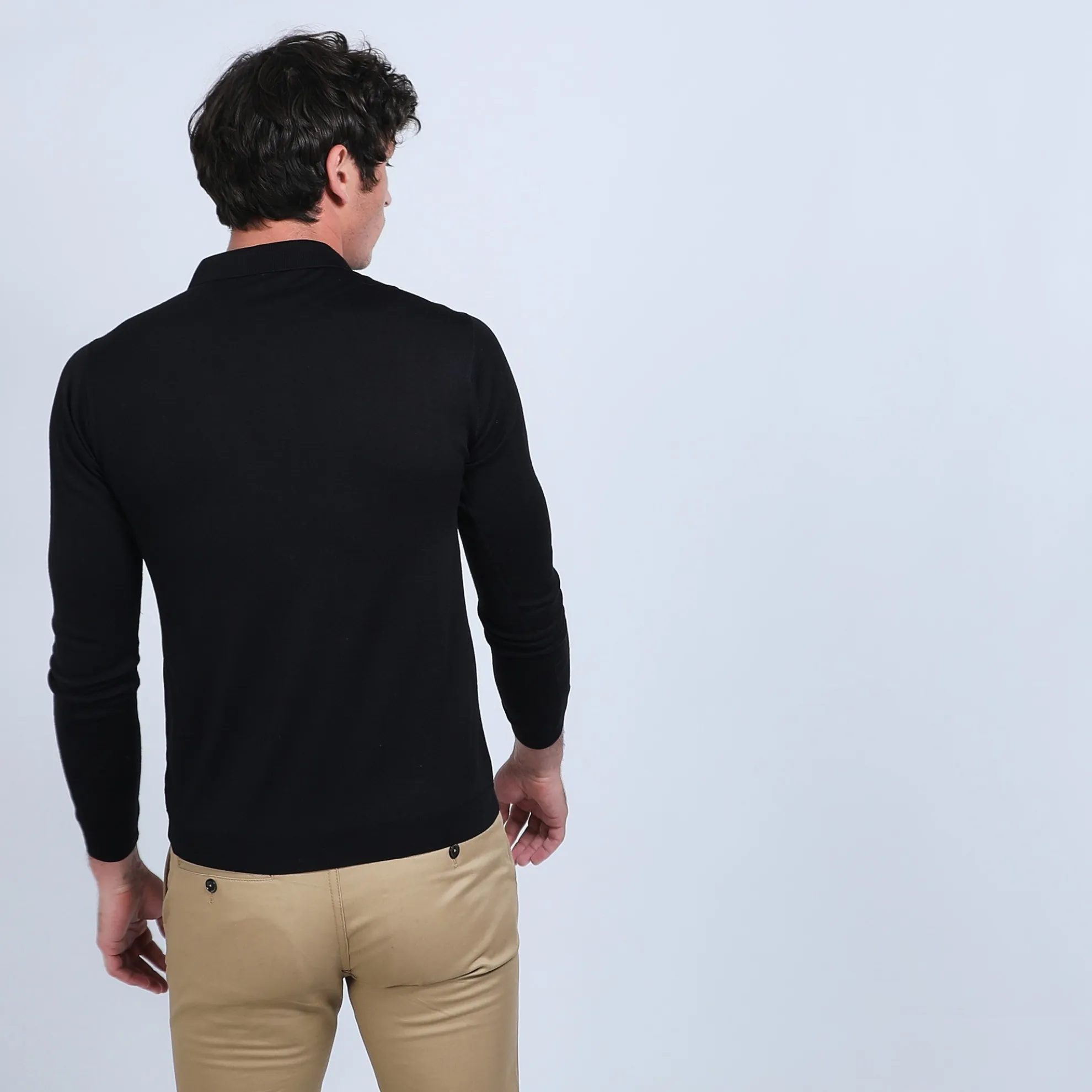 Maison Montagut Polo En Laine Et Soie - Bartev>Homme Pulls