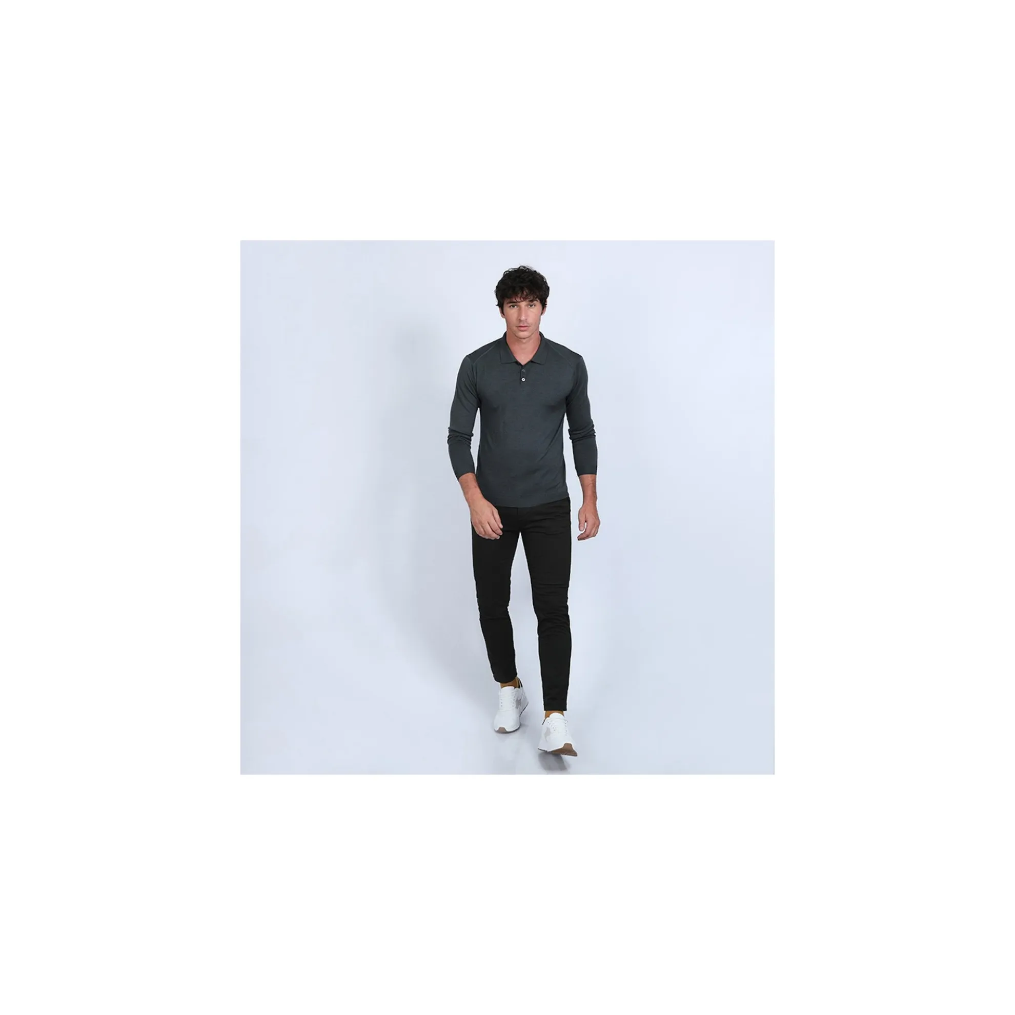 Maison Montagut Polo En Laine Et Soie - Bartev>Homme Pulls