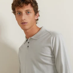 Maison Montagut Polo En Laine Et Soie - Bartev><noscript><img width=