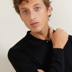 Maison Montagut Polo En Laine Et Soie - Bartev><noscript><img width=