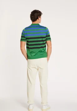 Maison Montagut Polo Fil Lumiere A Rayures - Frederico><noscript><img width=