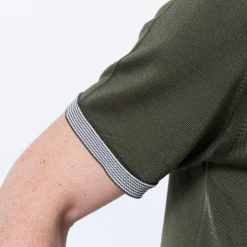 Maison Montagut Polo Fines Rayures Fil Lumiere Basso><noscript><img width=