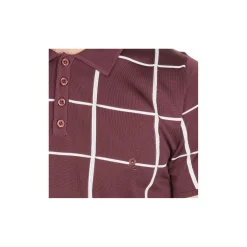 Maison Montagut Polo Homme Carreaux Fil Lumiere - Marin><noscript><img width=