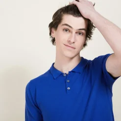 Maison Montagut Polo Homme En Coton - Bora><noscript><img width=