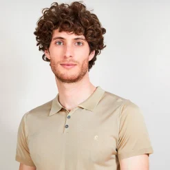 Maison Montagut Polo Manches Courtes En Fil Lumiere - Babar><noscript><img width=