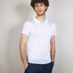 Maison Montagut Polo Manches Courtes En Fil Lumiere - Babar><noscript><img width=