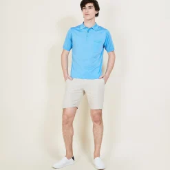 Maison Montagut Polo Manches Courtes En Fil Lumiere - Vadim><noscript><img width=