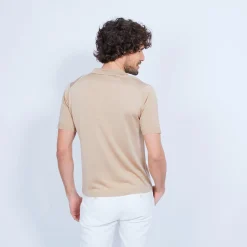 Maison Montagut Polo Manches Courtes En Fil Lumiere - Vadim><noscript><img width=