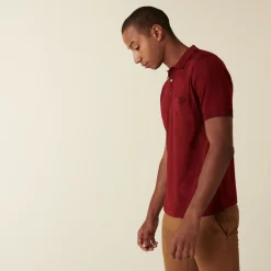 Maison Montagut Polo Manches Courtes En Fil Lumiere Motifs Triangles - Dalvin><noscript><img width=