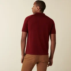 Maison Montagut Polo Manches Courtes En Fil Lumiere Motifs Triangles - Dalvin><noscript><img width=