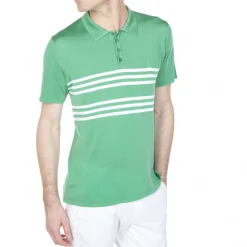 Maison Montagut Polo Manches Courtes En Polyamide Lino><noscript><img width=