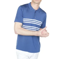 Maison Montagut Polo Manches Courtes En Polyamide Lino><noscript><img width=