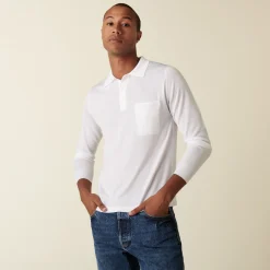 Maison Montagut Polo Manches Longues En Fil Lumiere - Boris><noscript><img width=