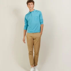 Maison Montagut Polo Manches Longues En Fil Lumiere - Boris><noscript><img width=