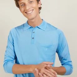 Maison Montagut Polo Manches Longues En Fil Lumiere - Boris><noscript><img width=