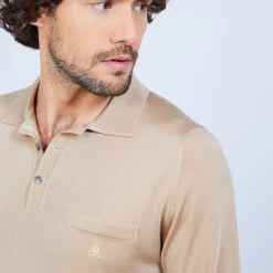 Maison Montagut Polo Manches Longues En Fil Lumiere - Boris><noscript><img width=