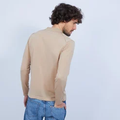 Maison Montagut Polo Manches Longues En Fil Lumiere - Boris><noscript><img width=