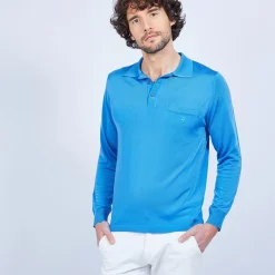 Maison Montagut Polo Manches Longues En Fil Lumiere - Boris><noscript><img width=