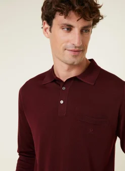 Maison Montagut Polo Manches Longues En Fil Lumiere - Boris><noscript><img width=