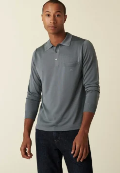 Maison Montagut Polo Manches Longues En Fil Lumiere - Boris><noscript><img width=