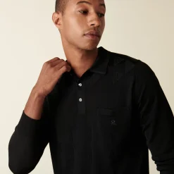 Maison Montagut Polo Manches Longues En Fil Lumiere Motifs Triangulaires - Danilois><noscript><img width=