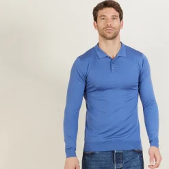 Maison Montagut Polo Manches Longues En Laine Merinos - Beryl><noscript><img width=