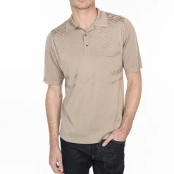 Maison Montagut Polo Motif Croisillon Louis-Eugene><noscript><img width=