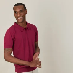 Maison Montagut Polo Uni En Coton Sec - Bank><noscript><img width=