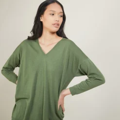 Maison Montagut Pull A Fentes Col V En Laine Merinos - Bernice><noscript><img width=