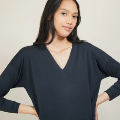 Maison Montagut Pull A Fentes Col V En Laine Merinos - Bernice><noscript><img width=