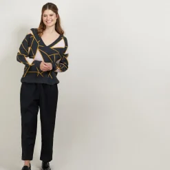 Maison Montagut Pull A Motifs Geometriques En Cachemire - Felix><noscript><img width=