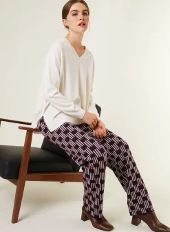 Maison Montagut Pull Ample A Fentes Col V En Cachemire - Alienor><noscript><img width=