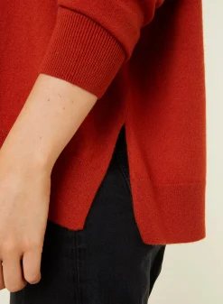 Maison Montagut Pull Ample A Fentes Col V En Cachemire - Alienor><noscript><img width=