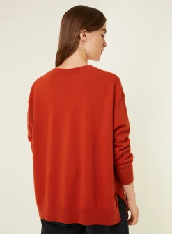 Maison Montagut Pull Ample A Fentes Col V En Cachemire - Alienor><noscript><img width=