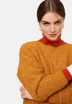 Maison Montagut Pull Ample A Jeux De Points En Laine Cocon - Gassia><noscript><img width=