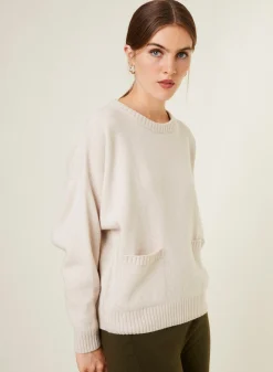 Maison Montagut Pull Ample A Poches En Cachemire Melange - Davina><noscript><img width=