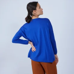 Maison Montagut Pull Ample A Poches En Laine Merinos - Beatrice><noscript><img width=