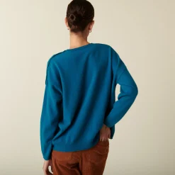 Maison Montagut Pull Ample Boutonne A Col Rond En Cachemire - Acene><noscript><img width=