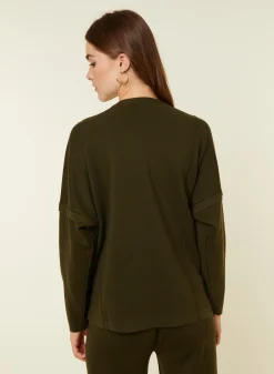 Maison Montagut Pull Ample Col Rond En Laine Merinos - Guerande><noscript><img width=