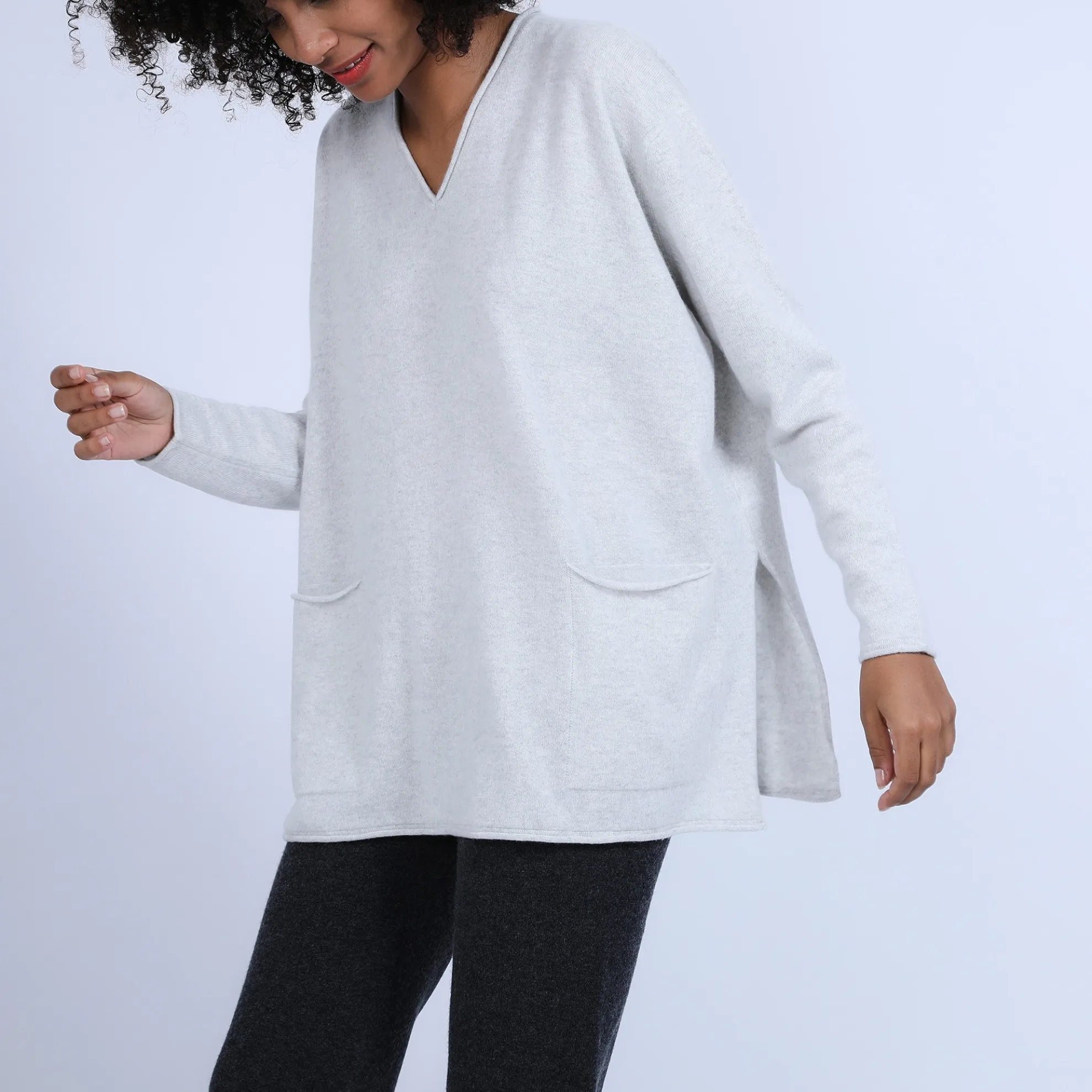 Maison Montagut Pull Ample Col V En Cachemire - Olyvia>Femme Pulls