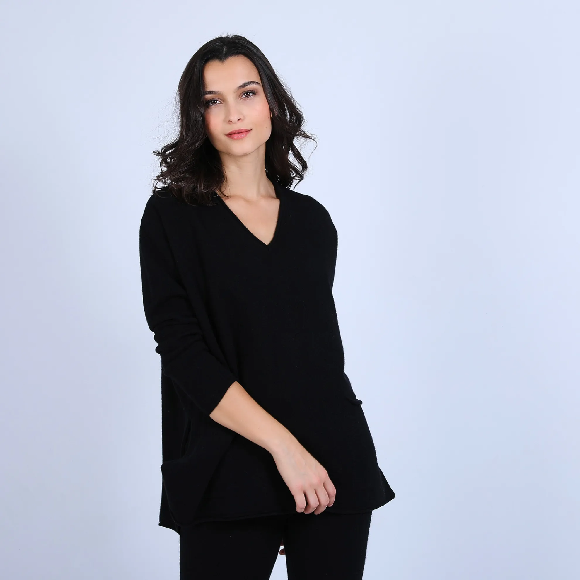 Maison Montagut Pull Ample Col V En Cachemire - Olyvia>Femme Pulls