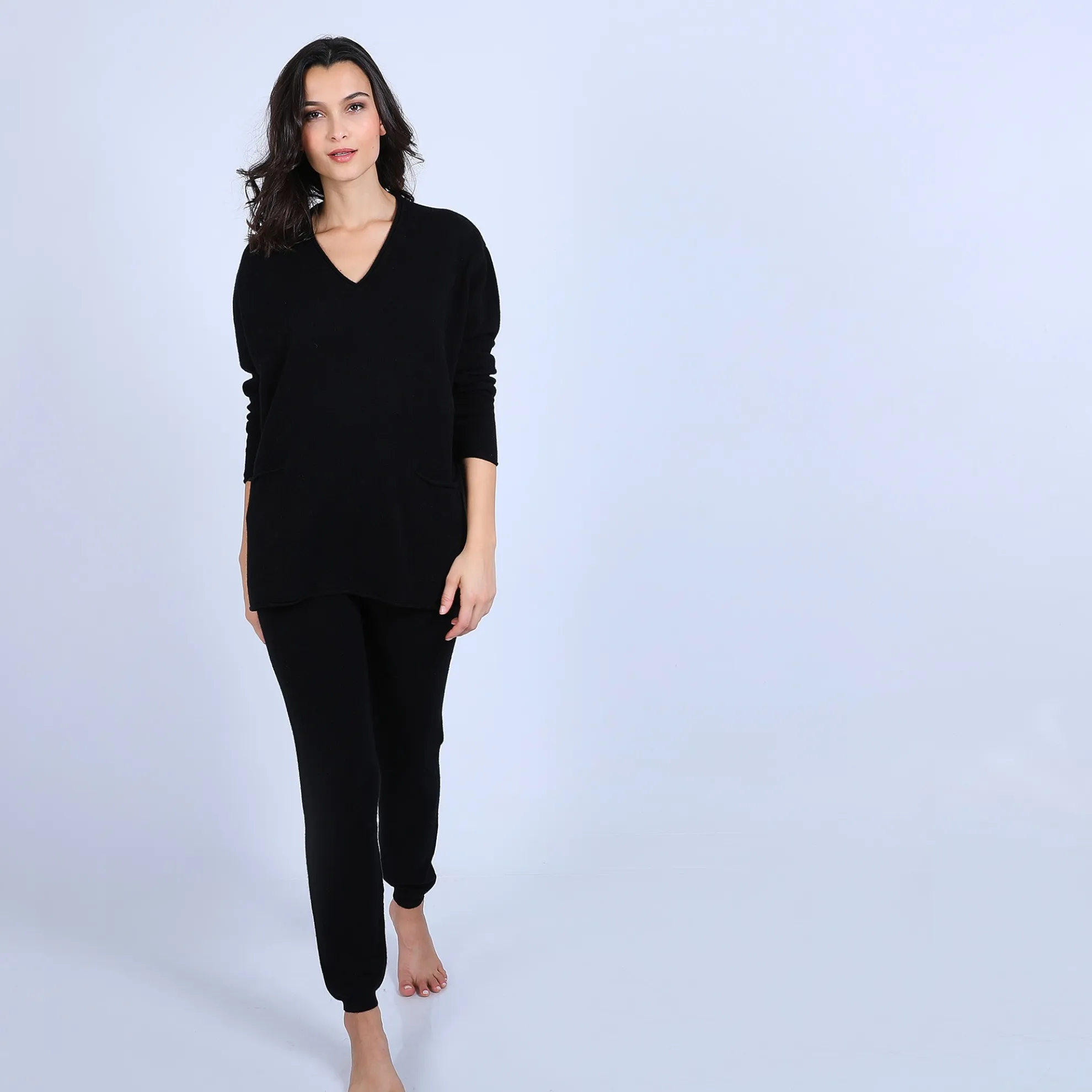 Maison Montagut Pull Ample Col V En Cachemire - Olyvia>Femme Pulls