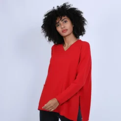 Maison Montagut Pull Ample Col V En Cachemire - Olyvia><noscript><img width=