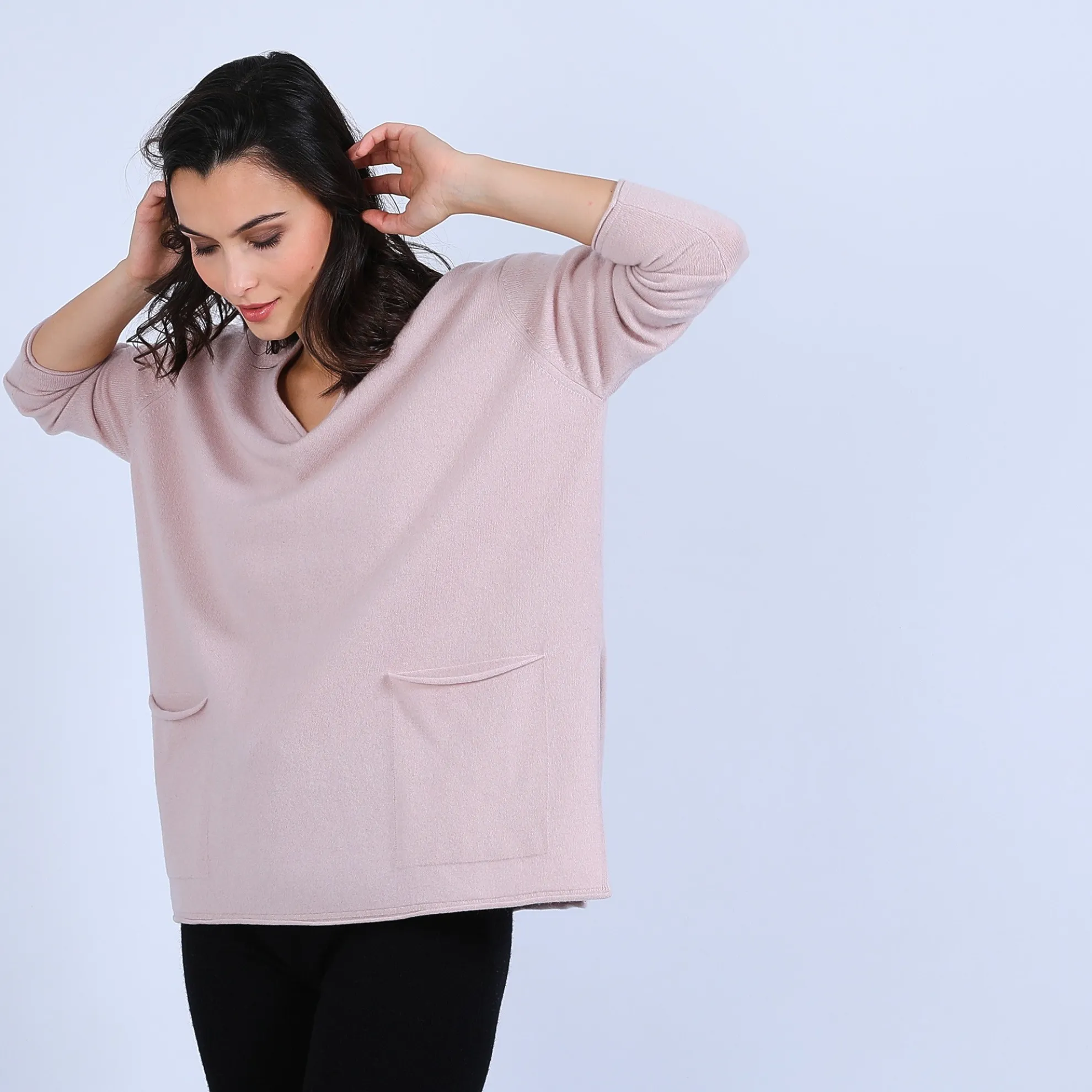 Maison Montagut Pull Ample Col V En Cachemire - Olyvia>Femme Pulls